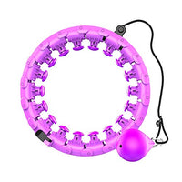 Hula Hoop, Hula Hoops That Will Not Fall for Youth Adults Ladies Dance, Fitness and Exercise, Fat Burning Slimming Thin Waist Massage Ring Wave Shaped Massage, Purple, Pink, Blue