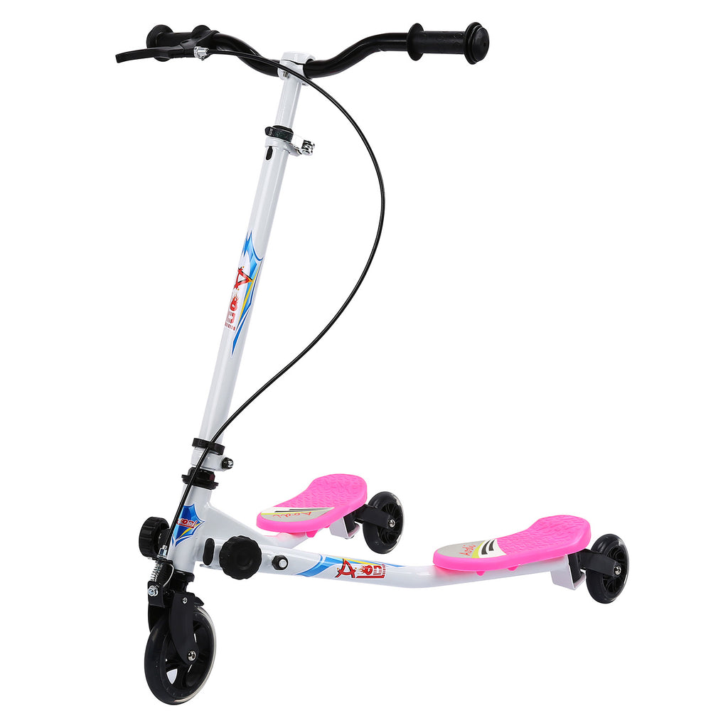 AODI 3 Wheeled Scooter - Height Adjustable Push Swing Wiggle Scooters with Drifting Self Propelling for Boys/Girl/Adult Age 9 Years Old and Up