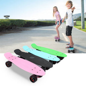 New Multicolor Professional Four Wheel Skateboarding Fish Skate Board Scooter Mini Plastic Skate Board Longboard For Adult Child